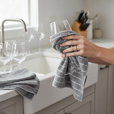 Microfiber Dish Towels 8 Pack Soft Thick Super Absorbent Lint Free Durable Kitchen Towels