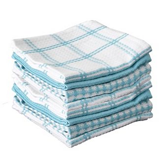 Waffle Dish Cloths Highly Absorbent Soft Cotton 8-Pack Kitchen Cleaning Drying