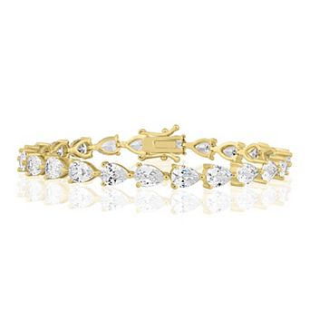 Sienna Vale Pear-Shaped Cubic Zirconia Tennis Bracelet