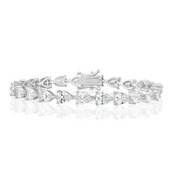 Sienna Vale Pear-Shaped Cubic Zirconia Tennis Bracelet
