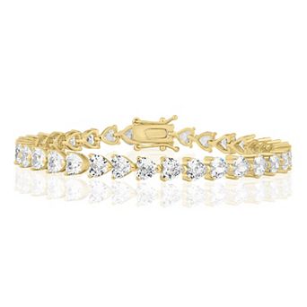 Sienna Vale Heart Cubic Zirconia Tennis Bracelet