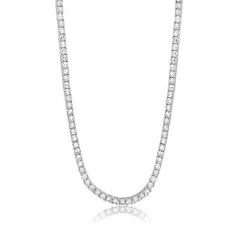 Sienna Vale Round 3mm Cubic Zirconia Tennis Necklace