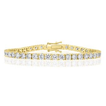 Sienna Vale Round 4mm Cubic Zirconia Tennis Bracelet