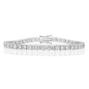 Sienna Vale Round 4mm Cubic Zirconia Tennis Bracelet