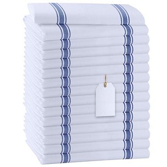Dish Towels Set 30 Pack 15x25 Inch Cotton Soft Absorbent Kitchen Reusable Cleaning Cloths