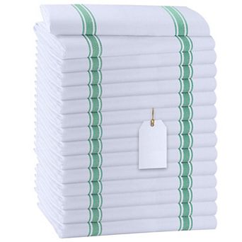 Dish Towels Set 30 Pack 15x25 Inch Cotton Soft Absorbent Kitchen Reusable Cleaning Cloths