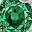 Silver Tone Green