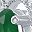 Silver Tone Green