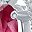 Silver Tone Red