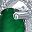 Silver Tone Green