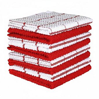 Terry Cotton Kitchen Cleaning Cloths Absorbent Soft Durable Set
