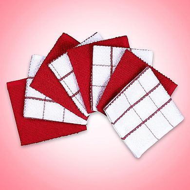 Terry Cotton Kitchen Cleaning Cloths Absorbent Soft Durable Set