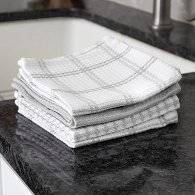 Waffle Knit Cotton Dish Cloths Absorbent Soft Long Lasting 8 Pack