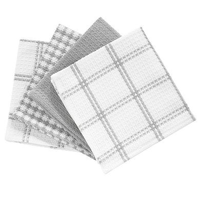 Waffle Knit Cotton Dish Cloths Absorbent Soft Long Lasting 8 Pack