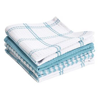 Waffle Knit Cotton Dish Cloths Absorbent Soft Long Lasting 8 Pack