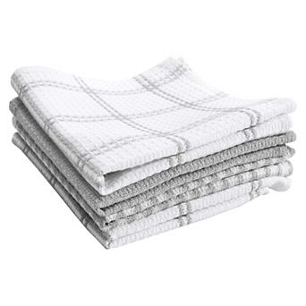 Waffle Knit Cotton Dish Cloths Absorbent Soft Long Lasting 8 Pack