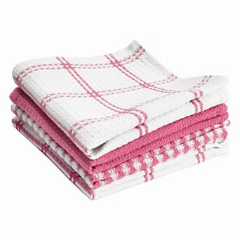 Waffle Knit Cotton Dish Cloths Absorbent Soft Long Lasting 8 Pack