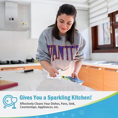 Microfiber Kitchen Towels 8pk Super Soft Absorbent Dish Towels Multi-purpose Lint-free Machine