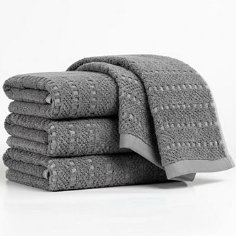 Cotton Kitchen Dish Towels Bulk Absorbent Hanging Loop Plaid Cloths for Drying Cleaning