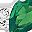 Silver Tone Green