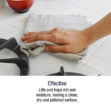Ultra-cut Silver-embedded Microfiber Towels Absorbent Lint Scratch-free 25-pack
