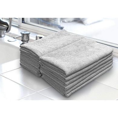 Ultra-cut Silver-embedded Microfiber Towels Absorbent Lint Scratch-free 25-pack