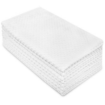 12 Waffle Weave Kitchen Towels Terry Cotton Absorbent Quick Dry Low Lint Reusable Cleaning Cloth