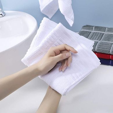 Cotton Kitchen Towels Absorbent Soft Hanging Loop 3 Pack Multi Use