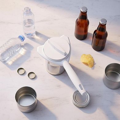 Strain-Free Jar Bottle Opener Adjustable Steel Jaws Long Handle