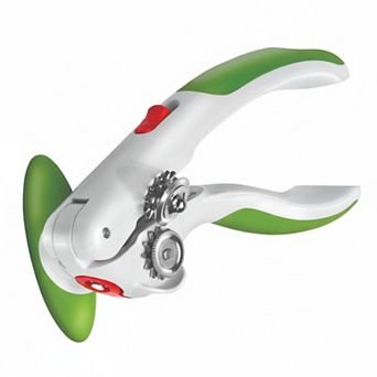 Manual Can Opener with Locking Mechanism Lid Lifter Magnetic Smooth Edge Easy Turn Handle