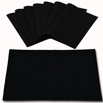 Linen-Type Polyester Cloth Placemats Double Layer Heat Resistant Machine Washable Dining Table