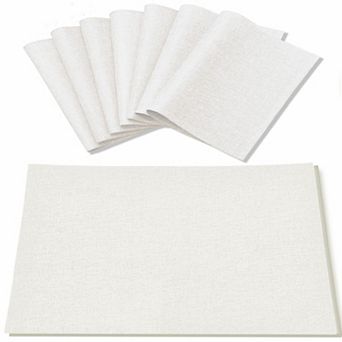 Linen-Type Polyester Cloth Placemats Double Layer Heat Resistant Machine Washable Dining Table