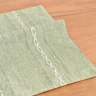 Cotton Linen Placemats Set of 6 Rustic Heat Resistant for Kitchen Table