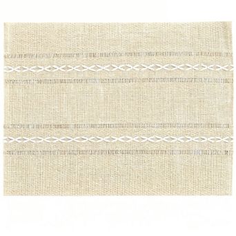 Cotton Linen Placemats Set of 6 Rustic Heat Resistant for Kitchen Table
