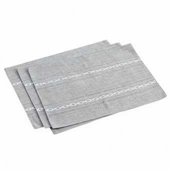 Cotton Linen Placemats Set of 6 Rustic Heat Resistant for Kitchen Table