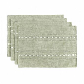 Cotton Linen Placemats Set of 6 Rustic Heat Resistant for Kitchen Table