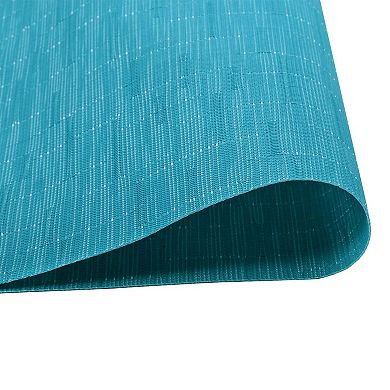 Woven Vinyl Placemats Reversible PVC Heat Resistant Non Slip Wipe Clean