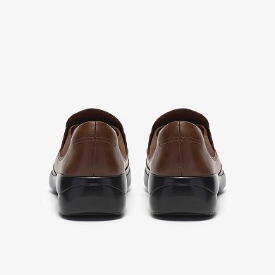 Clarks® Kaetlyn Mae Women's Leather Slip-On Casual Shoes