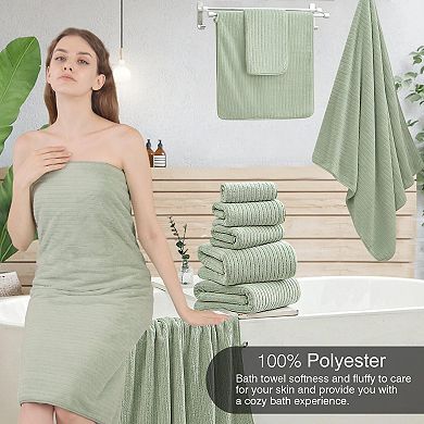 Bath Towels Hand Towels Washcloths Soft Highly Absorbent Quick Dry Hotel Spa Bathroom