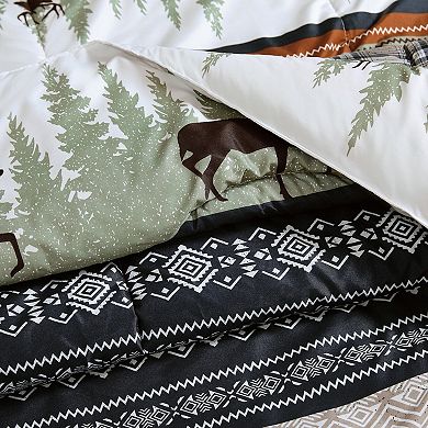 Mossy Oak Rock Ledge Creek Stripe Comforter