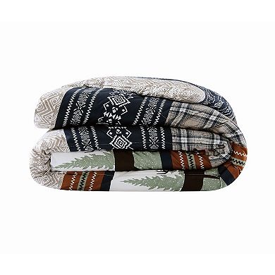 Mossy Oak Rock Ledge Creek Stripe Comforter