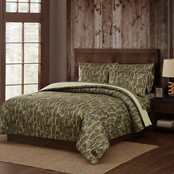 Mossy Oak Bottom Land Camouflage Comforter Set