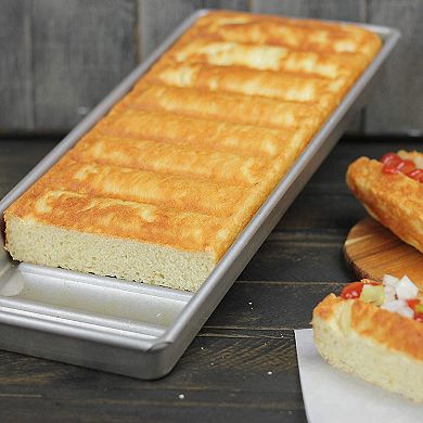 Nonstick Aluminized Steel Hot Dog Bun Lobster Roll Loaf Pan
