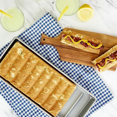 Nonstick Aluminized Steel Hot Dog Bun Lobster Roll Loaf Pan