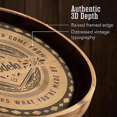 American Art Décor Rustic Modelo Cerveza Barrel Wood Plaque Wall Decor