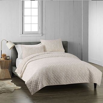 Cuddl Duds® Flannel Reversible Quilt Set