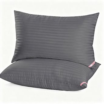 Bed Pillows For Sleeping Super Soft Down Alternative Microfiber Breathable Cotton Cover Supportive