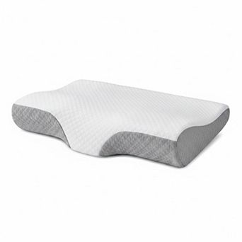 Adjustable Memory Foam Pillow for Neck Pain Relief with Washable Cover Side Back Stomach Sleepers