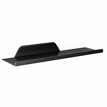 All-Metal Floating Wall Shelves Heavy-Duty Storage Modern Decor For Home