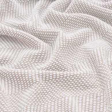SUPERIOR Chrisney Chevron Medium Weight Cotton Throw Blanket